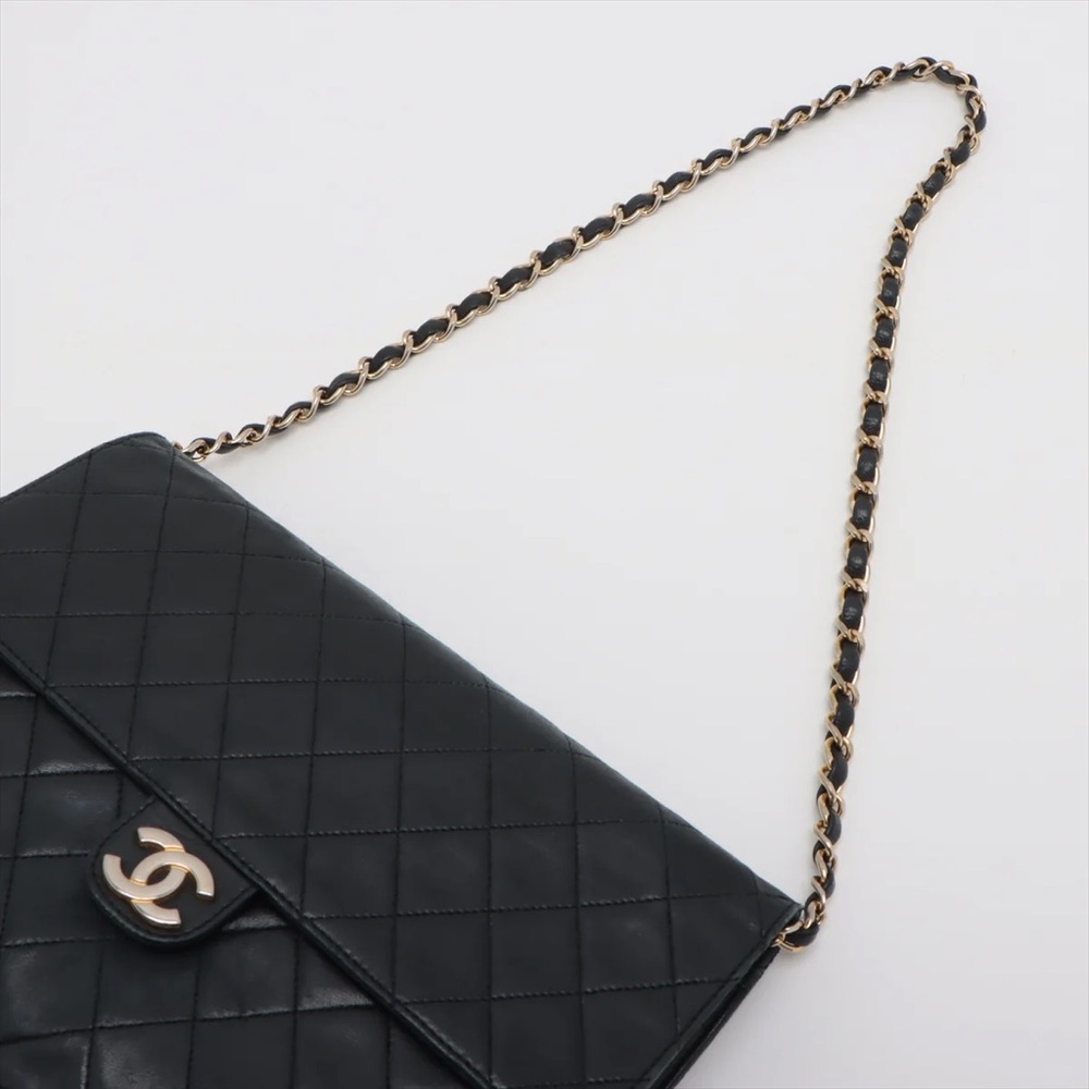 Authentic CHANEL black lambskin gold hardware quilted bag - Picture 7 of 16